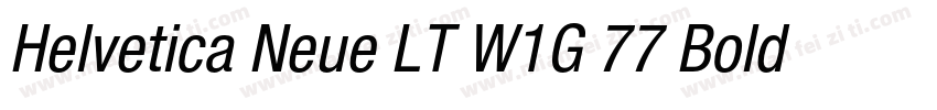 Helvetica Neue LT W1G 77 Bold conde字体转换